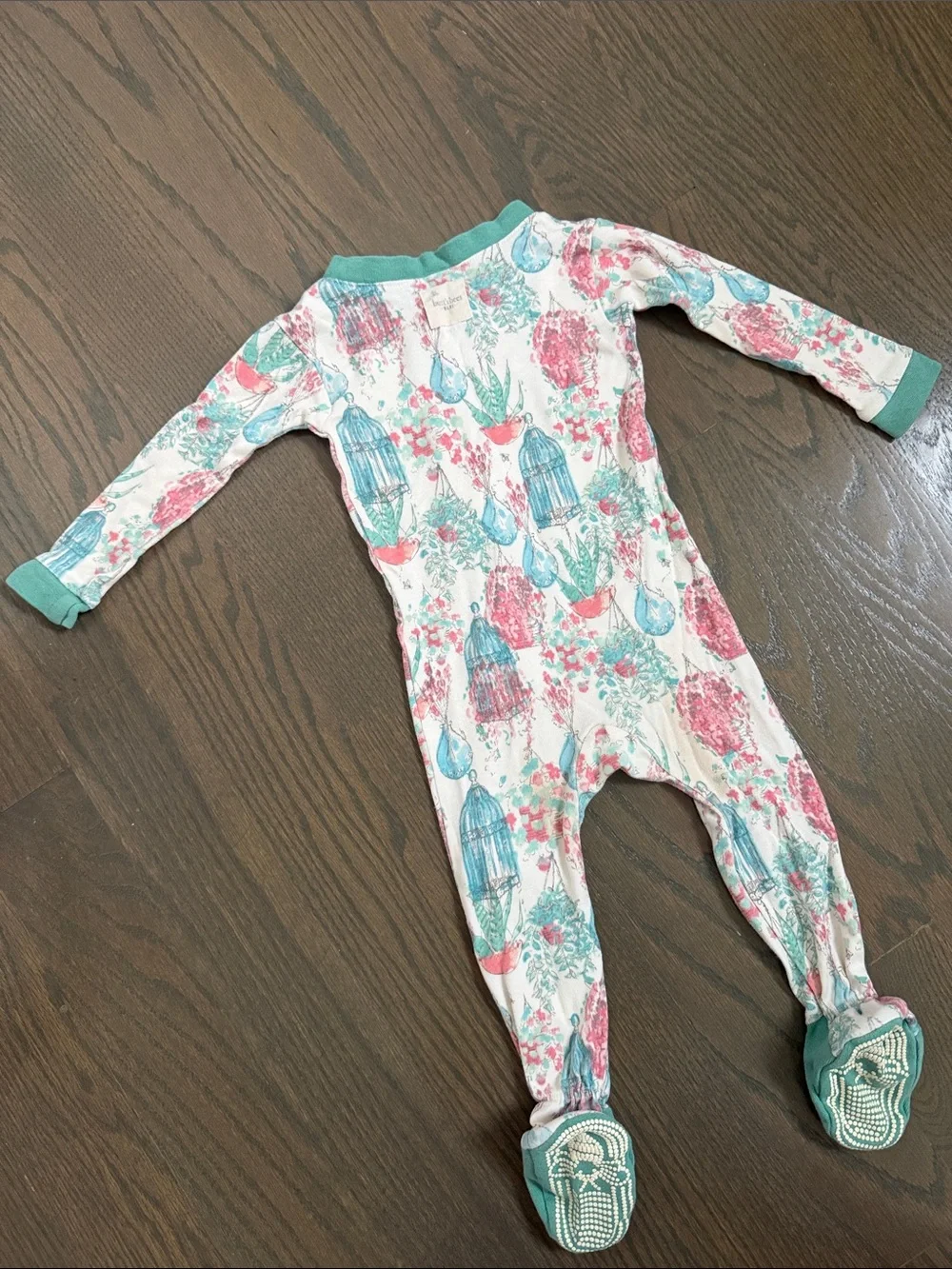 Burt’s Bees Baby 12M Succulent Floral Footed Sleeper